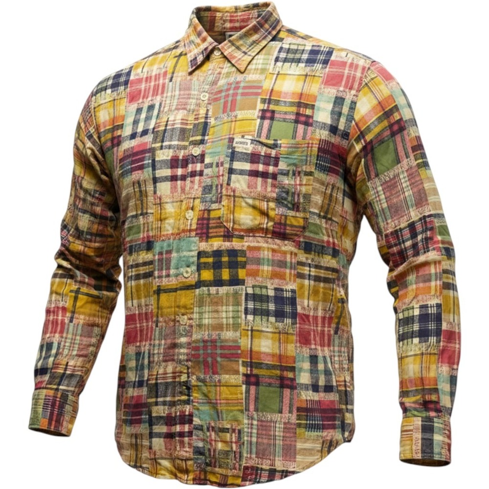Guess by Georges Marciano Rayon Abstract Shirt Mens M Short Sleeve 90s‎ Vintage
